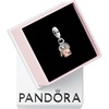 image:imagePANDORA Twotone Key Padlock amp Heart Triple Dangle Charm  Compatible Moments  Made Rose Sterling Silver amp Cubic Zirconia  With Gift Box