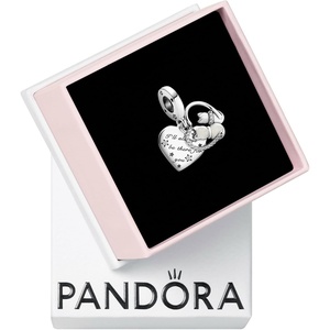 image:imagePANDORA Cats amp Hearts Dangle Charm  Compatible with PANDORA Moments  Jewelry for Women  Gift for Women  Sterling Silver Cubic Zirconia amp Enamel  With Gift Box