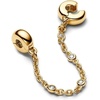 image:imagePANDORA Triple Clear Stone Safety Chain  14k Gold Plating amp Cubic Zirconia Compatible with PANDORA Moments Jewelry for Women with Gift Box