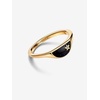 image:imagePANDORA Me Halved Enamel Signet Ring  14k GoldPlated Ring with Cubic Zirconia amp Enamel  Gift for Women  Includes Gift Box75