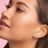image:imagePANDORA Asymmetrical Heart Hoop Earrings  Minimalist Hoop Earrings  Stunning Womens Earrings  Gift for Her  14k Rose Gold  With Gift Box
