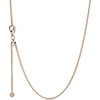 image:imagePANDORA Curb Chain Necklace  Compatible with PANDORA Moments Charms  Gift for Her  14k Rose Gold Plated  Jewelry for Women with Gift Box  236