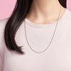 image:imagePANDORA Curb Chain Necklace  Compatible with PANDORA Moments Charms  Gift for Her  14k Rose Gold Plated  Jewelry for Women with Gift Box  236