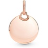 image:imagePANDORA Engravable Round Tag Pendant  14K Rose GoldPlated Engravable Pendant for Women  PANDORA Moments Jewelry  Gift for Women  Includes Gift Box