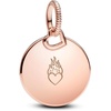 image:imagePANDORA Engravable Round Tag Pendant  14K Rose GoldPlated Engravable Pendant for Women  PANDORA Moments Jewelry  Gift for Women  Includes Gift Box