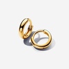 image:imagePANDORA Essence Round Huggie Hoop Earrings  14k GoldPlated Earrings  Gift for Women  Includes Gift Box