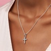 image:imagePANDORA Jewelry Sparkling Cross Cubic Zirconia Pendant in Sterling Silver  Comes with Gift Box