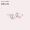 image:imagePANDORA Open Heart Stud Earrings  Gift for Her  Sterling Silver with Cubic Zirconia  With Gift Box