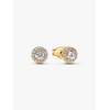 image:imagePANDORA Round Pav Halo Stud Earrings  14k Gold Plated amp Cubic Zirconia Jewelry for Women with Gift Box