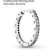 image:imagePANDORA Sparkle and PANDORA Logo Hoop Earrings  Stunning Womens Earrings  Gift for Her  Sterling Silver amp Cubic Zirconia  With Gift Box  24 mm