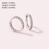 image:imagePANDORA Sparkle and PANDORA Logo Hoop Earrings  Stunning Womens Earrings  Gift for Her  Sterling Silver amp Cubic Zirconia  With Gift Box  24 mm