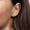 image:imagePANDORA Sparkling Elevated Heart Stud Earrings  Stackable Earrings for Women  Gift for Her  14k Rose Gold amp Cubic Zirconia  With Gift Box
