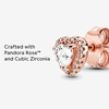 image:imagePANDORA Sparkling Elevated Heart Stud Earrings  Stackable Earrings for Women  Gift for Her  14k Rose Gold amp Cubic Zirconia  With Gift Box