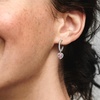 image:imagePANDORA Sparkling Halo Heart Hoop Earrings  Elegant Earrings for Women  Gift for Her  Made with Sterling Silver amp Cubic Zirconia  With Gift Box