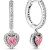 image:imagePANDORA Sparkling Halo Heart Hoop Earrings  Elegant Earrings for Women  Gift for Her  Made with Sterling Silver amp Cubic Zirconia  With Gift Box