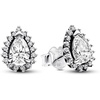 image:imagePANDORA Timeless Sparkling Pear Halo Stud Earrings  Gift for Her  Sterling Silver Stud Earrings with Clear Cubic Zirconia  Jewelry for Women  With Gift Box