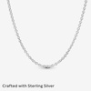image:imagePandora Classic Cable Chain Necklace  Thin Necklace Chain with Lobster Clasp  Great Gift for Women  Sterling Silver Adjustable Chain Necklace  Comes with Gift Box315 inches