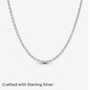 image:imagePandora Classic Cable Chain Necklace  Thin Necklace Chain with Lobster Clasp  Great Gift for Women  Sterling Silver Adjustable Chain Necklace  Comes with Gift Box354 inches