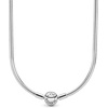 image:imagePandora Classic Snake Chain Charm Necklace  Gift for Her  Sterling Silver with Embossed Ball Clasp Necklace  With Gift Box157 inches