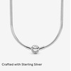 image:imagePandora Classic Snake Chain Charm Necklace  Gift for Her  Sterling Silver with Embossed Ball Clasp Necklace  With Gift Box197 inches