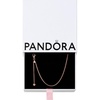 image:imagePANDORA Curb Chain Necklace  Compatible with PANDORA Moments Charms  Gift for Her  14k Rose Gold Plated  Jewelry for Women with Gift Box  236
