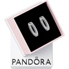 image:imagePANDORA Timeless Pav SingleRow Hoop Earrings  Gift for Her  Sterling Silver Hoop Earrings with Cubic Zirconia for Women  With Gift Box