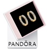 image:imagePANDORA Timeless Sparkling Row Eternity Hoop Earrings  Gift for Her  14k Gold Hoop Earrings with Clear Cubic Zirconia  Jewelry for Women  With Gift Box