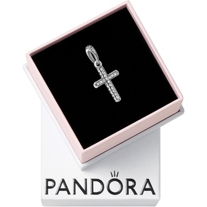 image:imagePANDORA Jewelry Sparkling Cross Cubic Zirconia Pendant in Sterling Silver  Comes with Gift Box