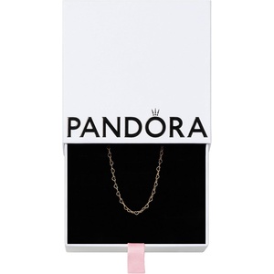 image:imagePANDORA Moments Linked Hearts Collier Necklace  Gift for Women  Includes Gift Box  Size 177Gold