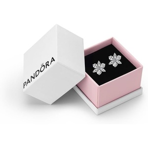 image:imagePANDORA Sparkling Herbarium Cluster Stud Earrings  Gift for Her  Sterling Silver Stud Earrings with Clear Cubic Zirconia  Jewelry for Women  With Gift Box