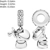 image:imagePANDORA Baby Teddy Bear Dangle Charm  Gift for Her  Compatible with PANDORA Moments  Sterling Silver with Cubic Zirconia amp Enamel  With Gift Box