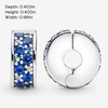 image:imagePANDORA Blue Pav Clip Charm  PANDORA Bracelet Charm for PANDORA Moments Bracelets  Stunning Womens Jewelry  Gift for Women  Made with Sterling Silver amp Cubic Zirconia With Gift Box