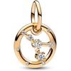 image:imagePANDORA Cancer Zodiac Dangle Charm  Compatible with PANDORA ME amp Moments  Zodiac Sign Jewelry  Gift for Her  14k Gold with Clear Cubic Zirconia  With Gift Box