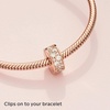 image:imagePANDORA Clear Pav Clip Charm Bracelet Charm Moments Bracelets  Stunning Womens Jewelry  Gift for Women in Your Life  Made Rose amp Cubic Zirconia With Gift Box