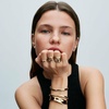 image:imagePANDORA Essence Organically Shaped Broad Open Bangle  14k GoldPlated Bangle  Bracelet for Women  Includes Gift Box16