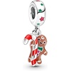 image:imagePANDORA Gingerbread Man Dangle Charm  Gift for Her  Compatible with PANDORA Moments  Sterling Silver with Enamel  With Gift Box