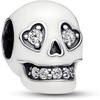 image:imagePANDORA GlowintheDark Sparkling Skull Charm  Compatible Moments  Sterling Silver with Cubic Zirconia  Gift for Her  Jewelry for Women with Gift Box