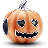 image:imagePANDORA Glowinthedark Spooky Pumpkin Charm  Gift for Her  Compatible with PANDORA Moments  Sterling Silver with Enamel  With Gift Box