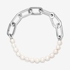 image:imagePANDORA ME Treated Freshwater Cultured Pearl Bracelet  Features 2 Connectors  Gift for Her  Sterling Silver with White Treated Freshwater Cultured Pearl  With Gift Box59 Inches