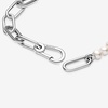 image:imagePANDORA ME Treated Freshwater Cultured Pearl Bracelet  Features 2 Connectors  Gift for Her  Sterling Silver with White Treated Freshwater Cultured Pearl  With Gift Box63 Inches