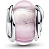 image:imagePANDORA Moments Encircled Pink Murano Glass Charm  Sterling Silver with Murano Glass  Jewelry for Women  Includes Gift Box