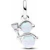 image:imagePANDORA Moments Opalescent Snowman Dangle Charm  Sterling Silver Charm with ManMade Opal  Jewelry for Women  Includes Gift Box