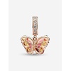 image:imagePANDORA Moments Pink amp Yellow Murano Glass Butterfly Dangle Charm  14k Rose GoldPlated Charm with Cubic Zirconia amp Murano Glass  Gift for Her  Includes Gift Box