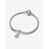 image:imagePANDORA Moments Rose in Bloom Dangle Charm  Sterling Silver Charm  Gift for Women  Includes Gift Box