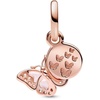 image:imagePANDORA Pink Butterfly amp Quote Double Dangle Charm  Gift for Her  Compatible with PANDORA Moments  With Gift Box  PANDORA Rose with Cubic Zirconia amp Enamel