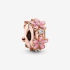 image:imagePANDORA Pink Daisy Spacer Clip Charm Bracelet Charm Moments Bracelets  Stunning Womens Jewelry  Gift for Women  Made Rose Cubic Zirconia amp Enamel With Gift Box