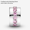 image:imagePANDORA Pink Sparkling Row Clip Charm  Gift for Her  Compatible Moments  With Gift Box  Sterling Silver with Cubic Zirconia