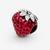image:imagePANDORA Seeded Strawberry Fruit Charm  Compatible PANDORA Moments  Gift for Her  Sterling Silver amp Enamel  With Gift Box