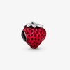 image:imagePANDORA Seeded Strawberry Fruit Charm  Compatible PANDORA Moments  Gift for Her  Sterling Silver amp Enamel  With Gift Box