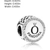 image:imagePANDORA Sparkling Button Charm  Compatible Moments  Jewelry for Women  Gift for Her  Made with Sterling Silver amp Cubic Zirconia  With Gift Box